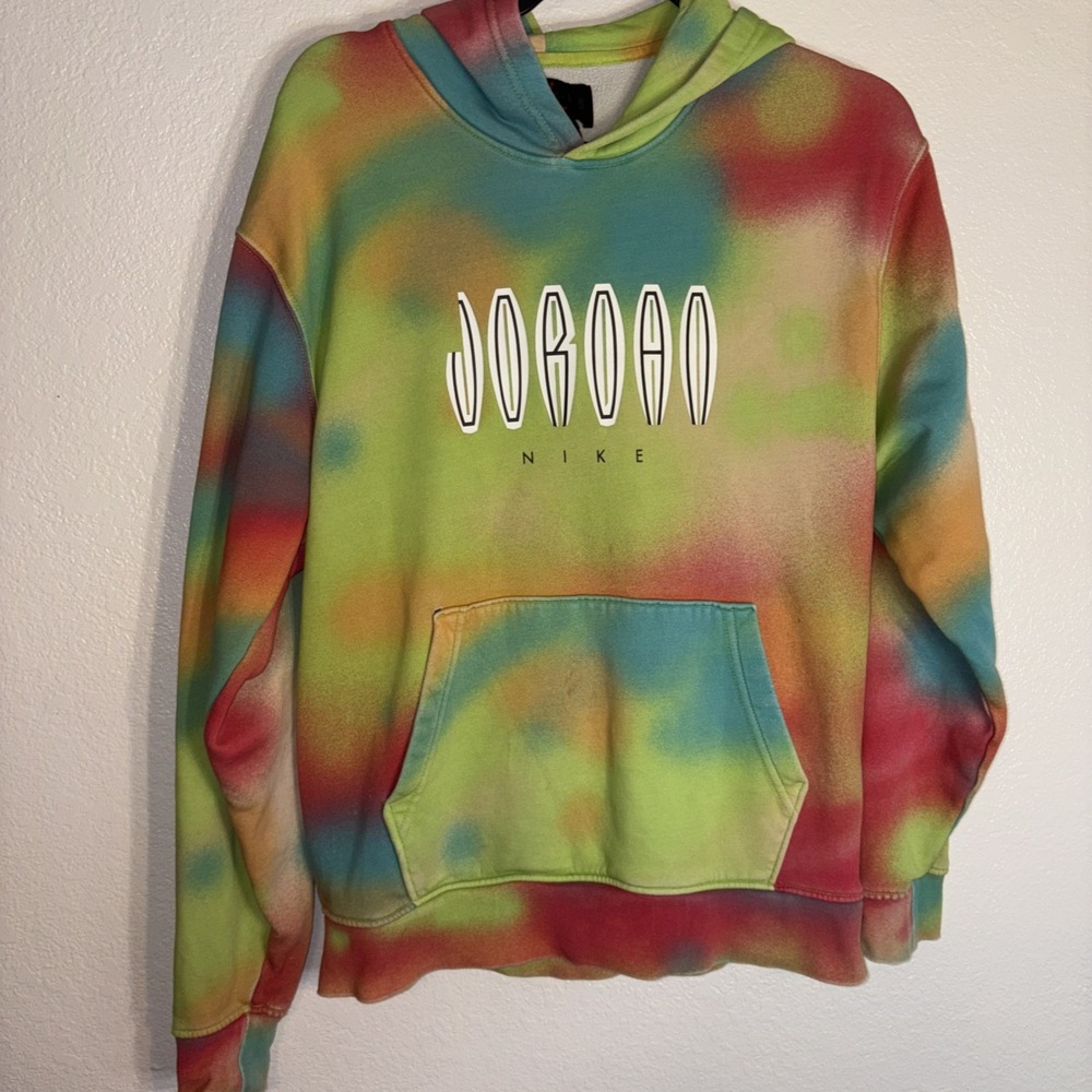 Nike Jordan Flight MVP Fleece Tie-Dye Hoodie‎ Men's Size Small DV4587 252